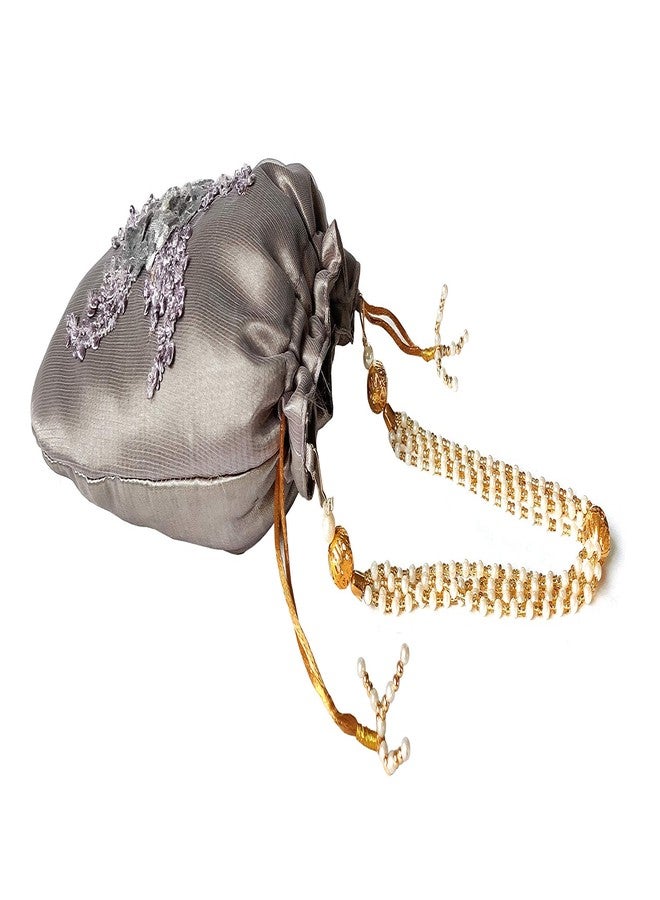 DUCHESS Women's Grey Potli Bag (Grey) - Image 4
